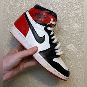 Size 8 - Air Jordan 1 Retro OG High Black Toe Reimagined